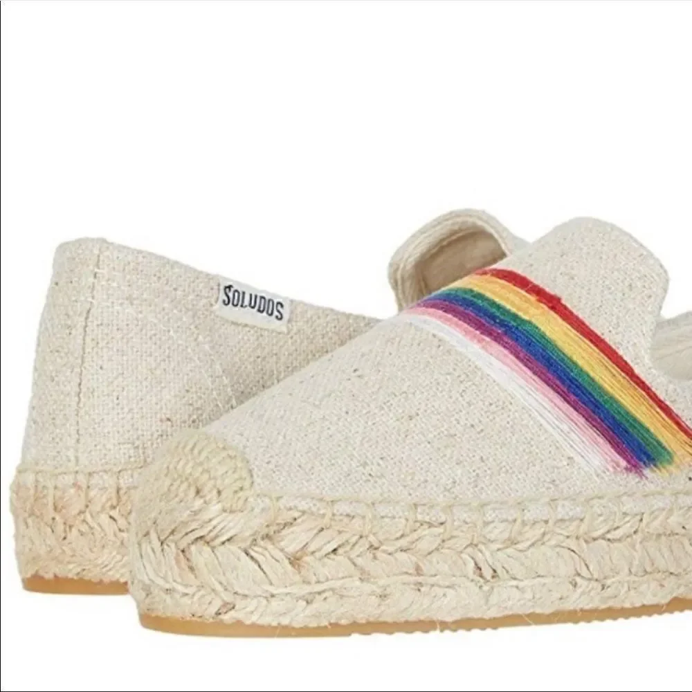 Soludos Pride Canvas Esapdrille Flat Slip on